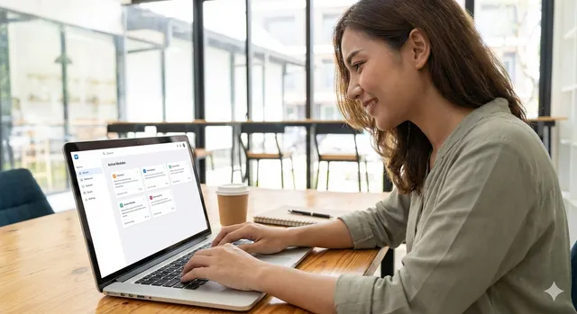 Maria jobbar med Yobbler